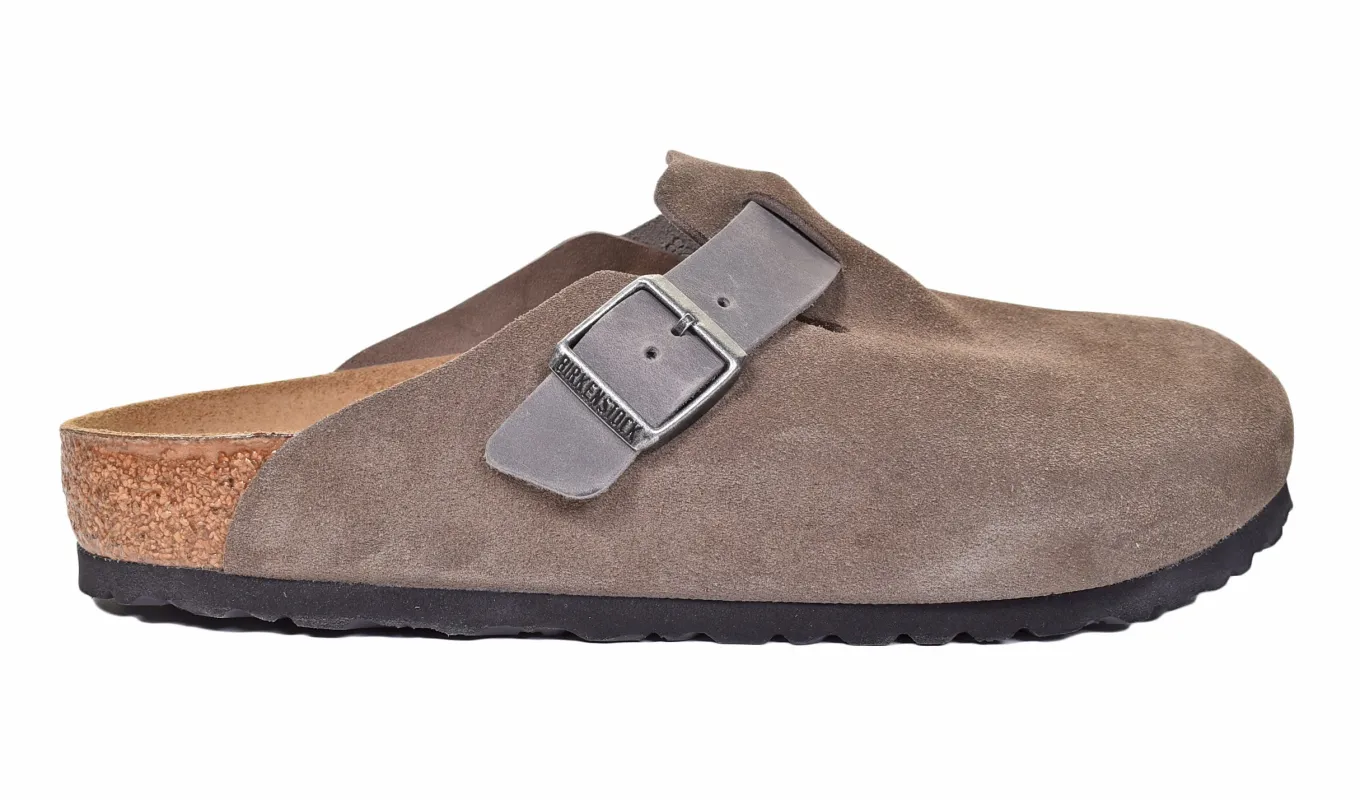 Boston Clogs BS Regular Fit Suede Concrete Grey sold by RAGAZZI