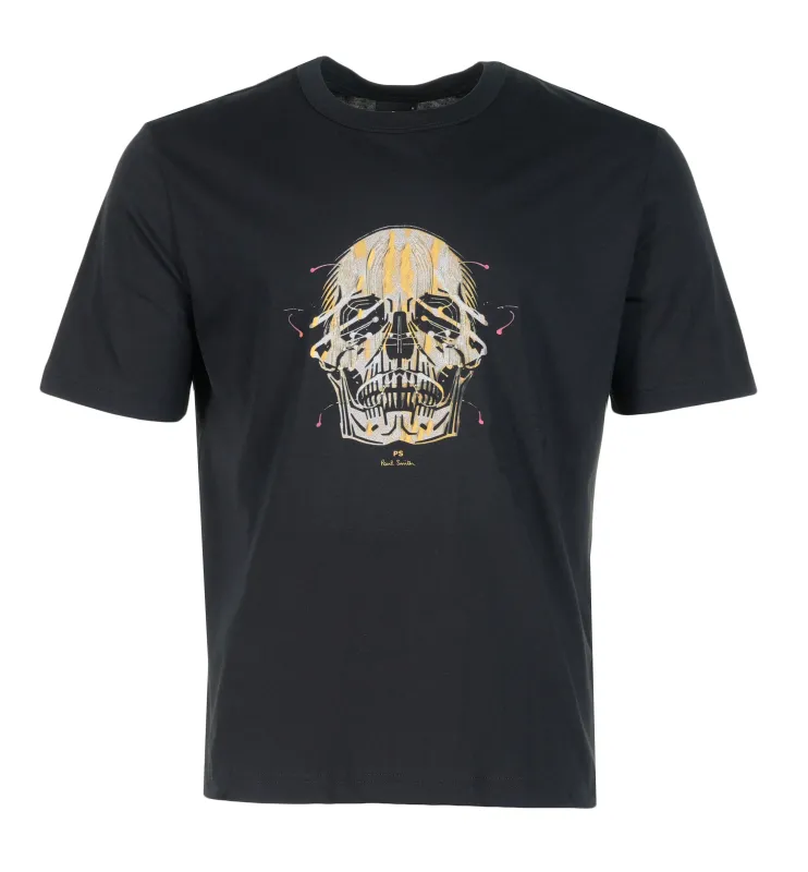 Casual Fit Skull T Shirt Black sold by RAGAZZI