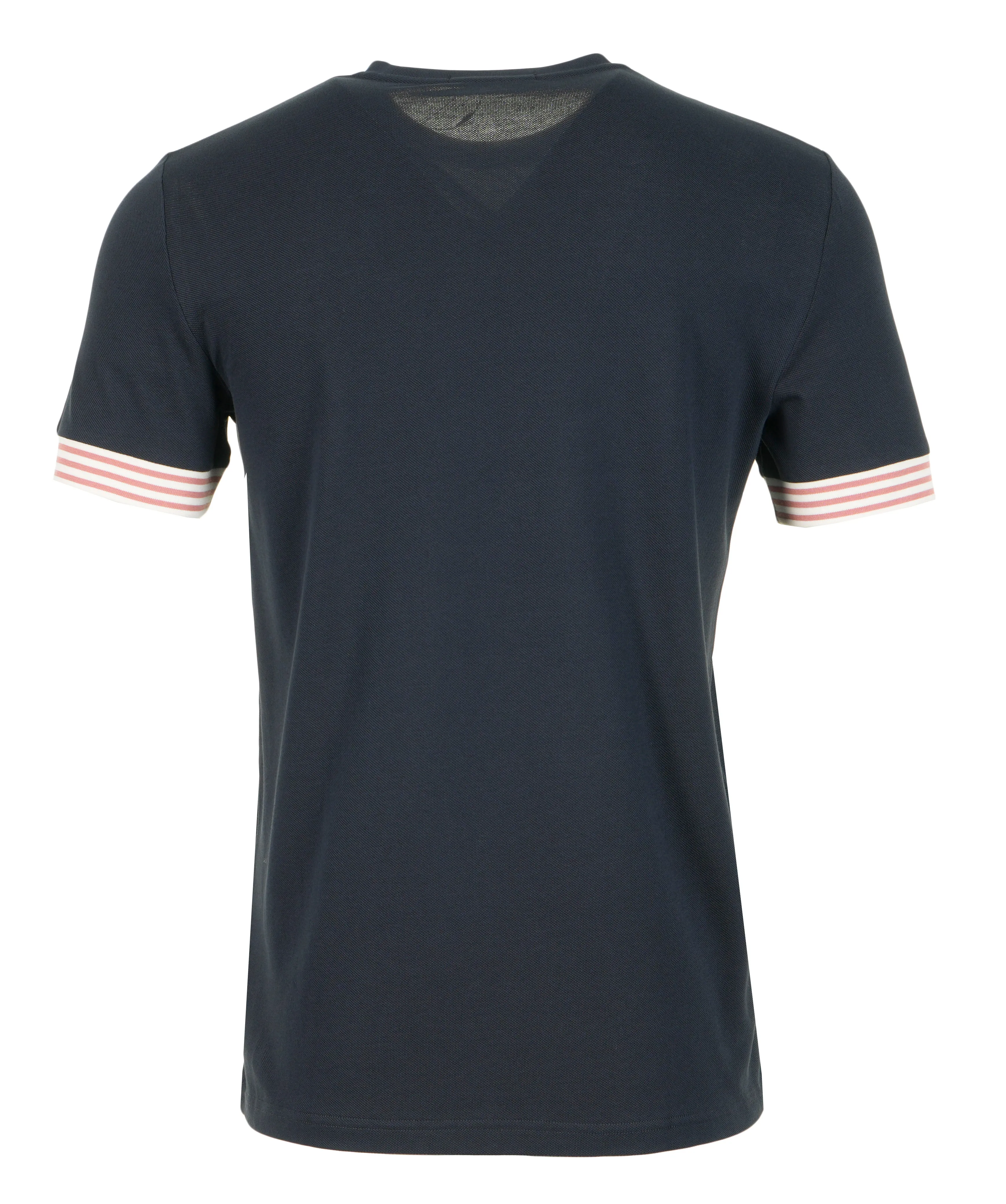 Striped Cuff Pique T-Shirt Navy sold by RAGAZZI product image thumbnail 2