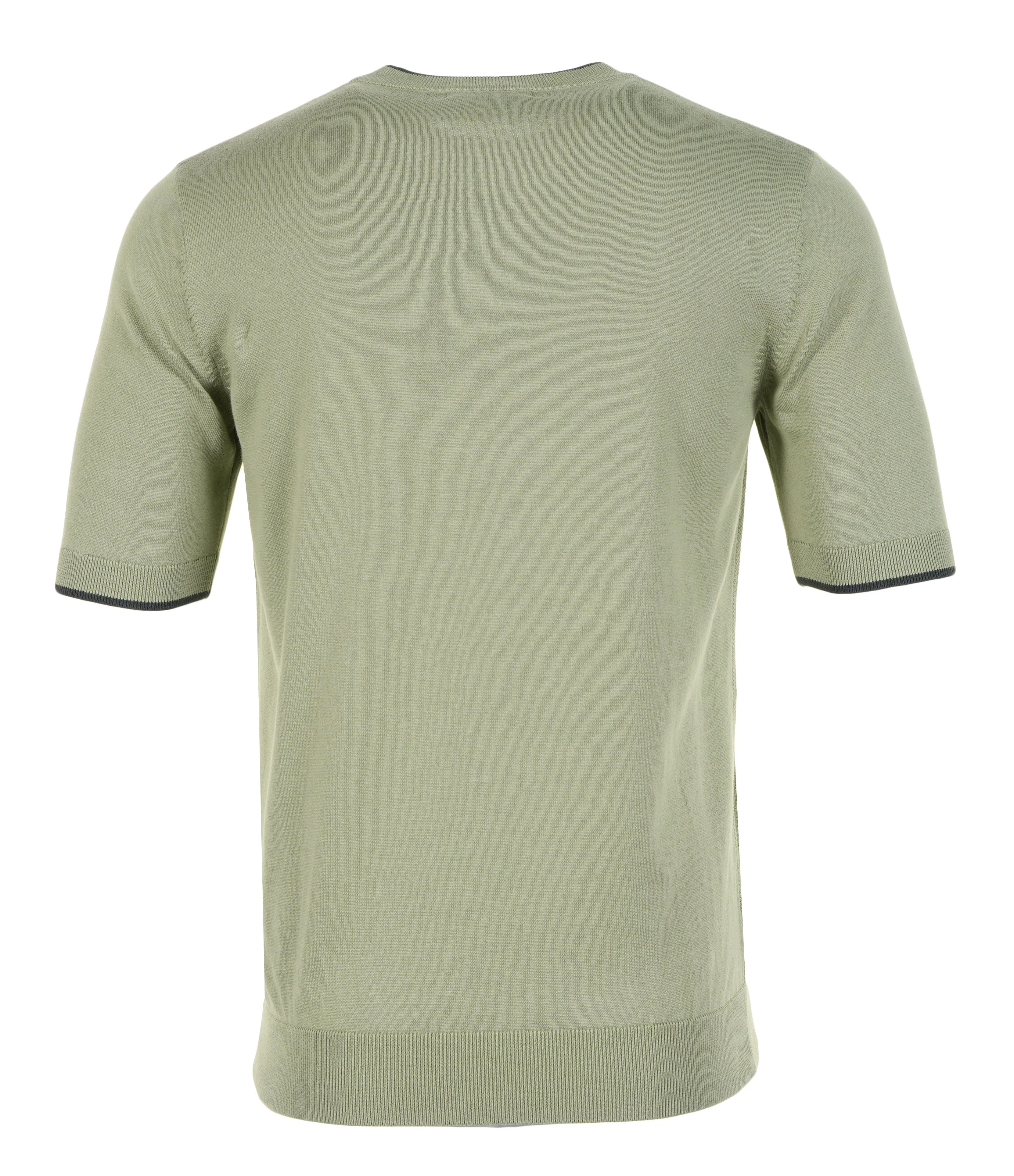 Texture Front Knitted T Shirt Olive Mint sold by RAGAZZI product image thumbnail 2