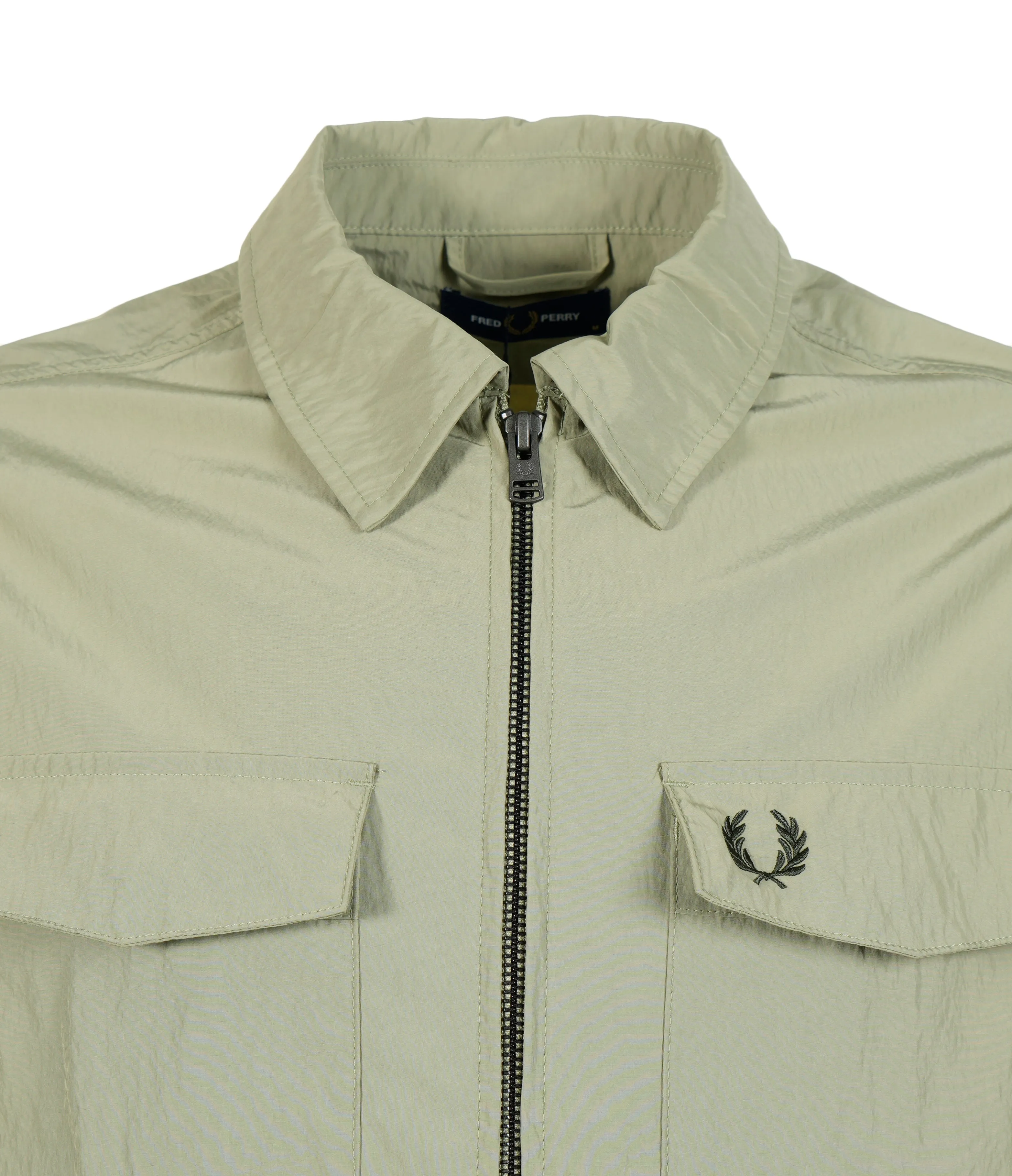 Zip Through Overshirt Olive Mint sold by RAGAZZI product image thumbnail 3