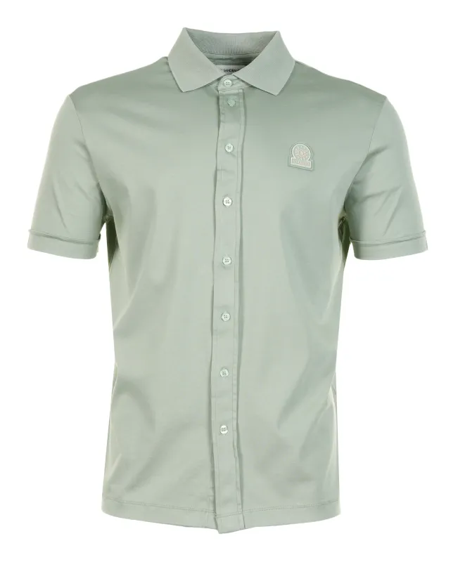 Short Sleeve Full Button Shirt Sage sold by RAGAZZI