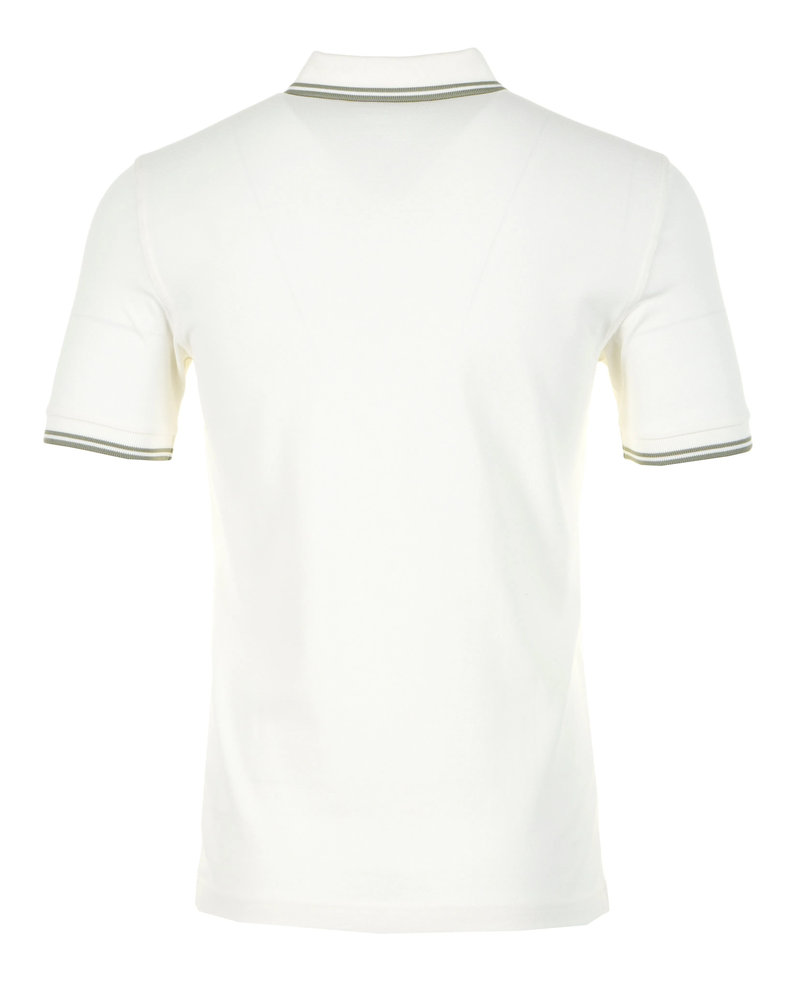 Short Sleeve Twin Tipped Polo Shirt Light Ecru Olive Mint sold by RAGAZZI product image thumbnail 2