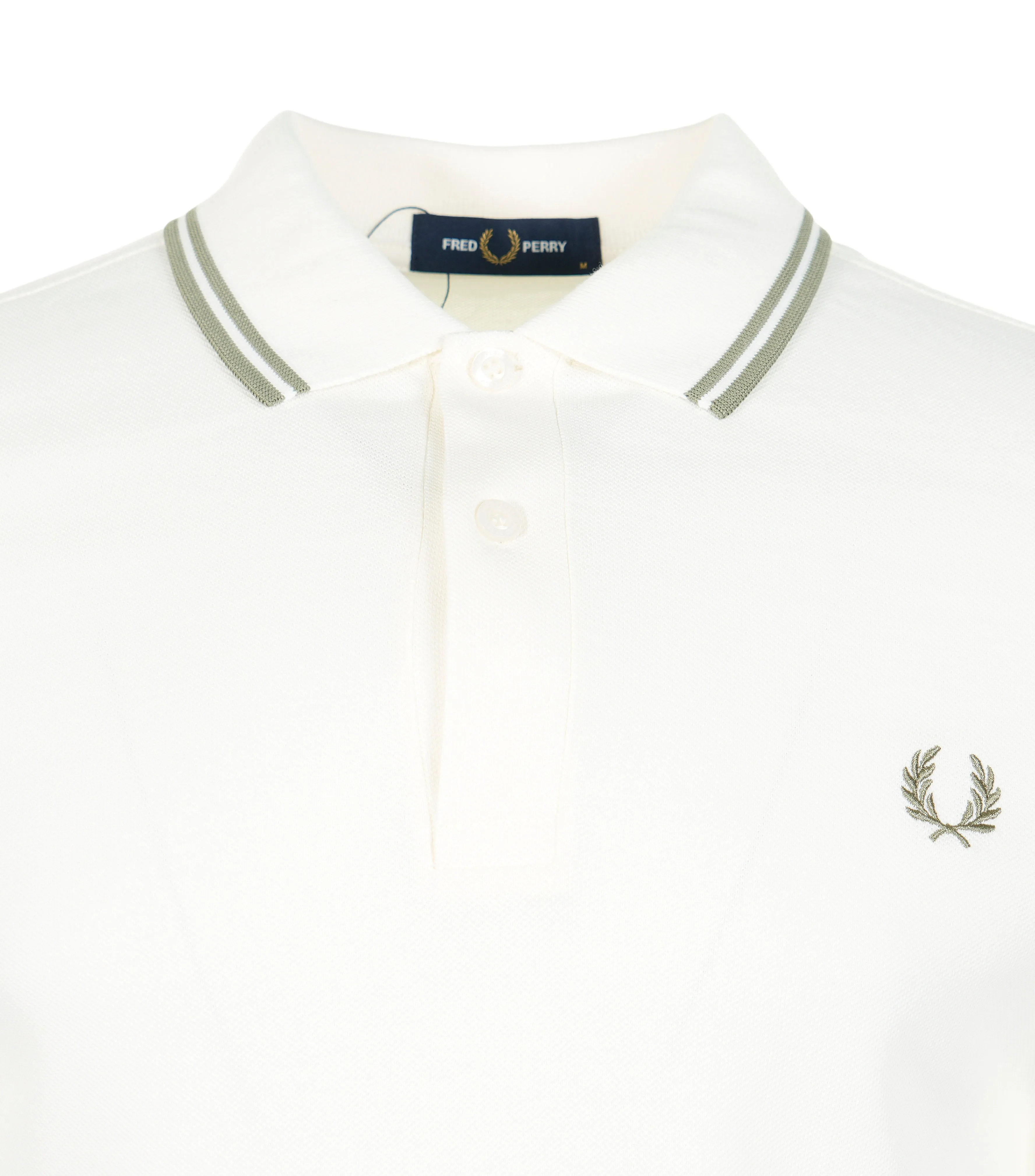 Short Sleeve Twin Tipped Polo Shirt Light Ecru Olive Mint sold by RAGAZZI product image thumbnail 3