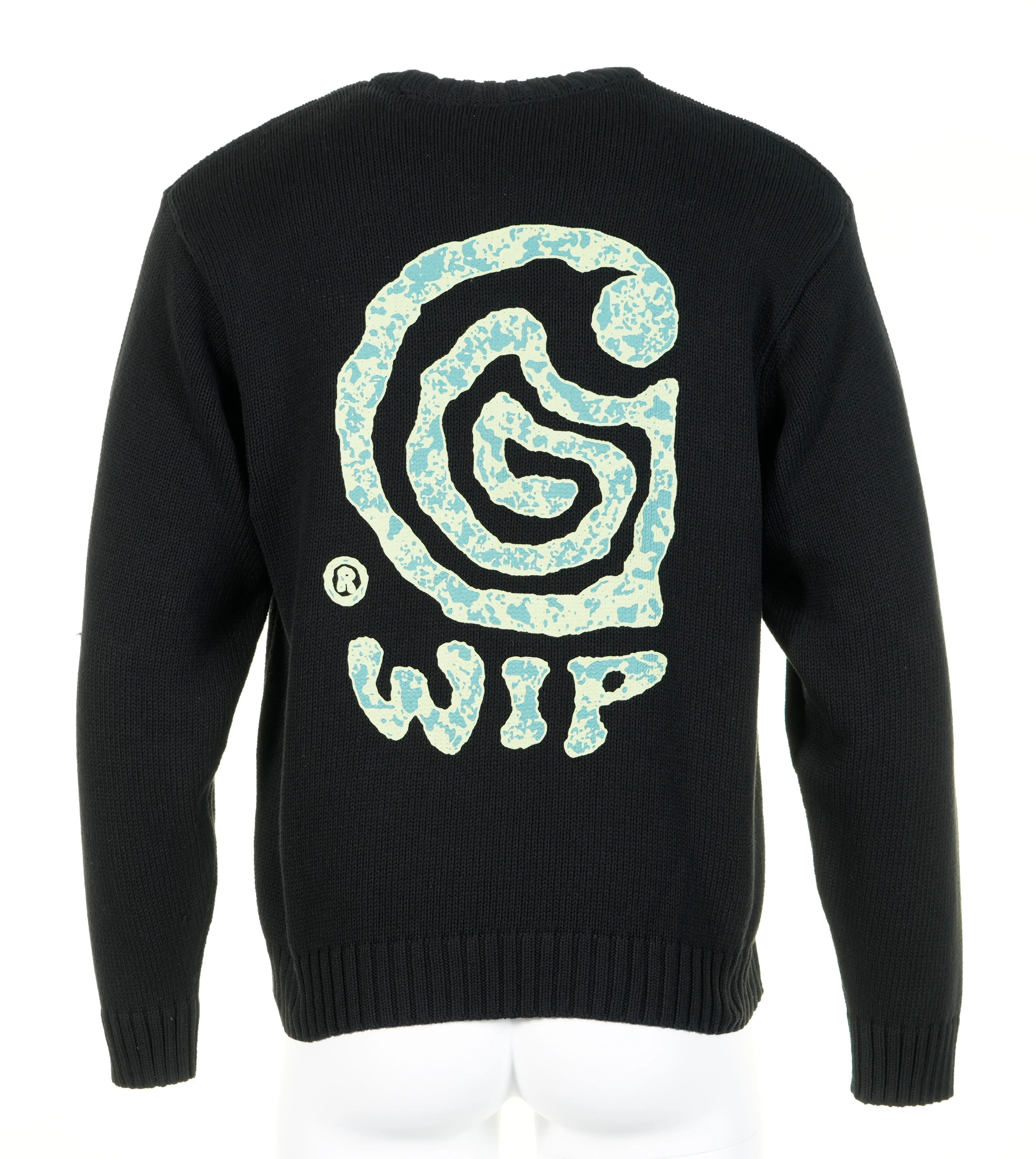 Knitted Helix Sweatshirt Black sold by RAGAZZI product image thumbnail 4