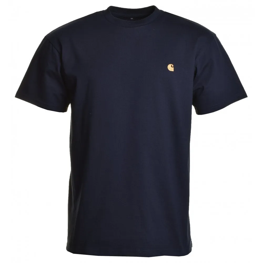 Short Sleeve Chase T Shirt Dark Navy Gold sold by RAGAZZI