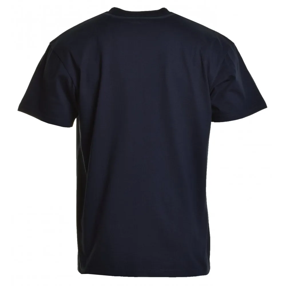 Short Sleeve Chase T Shirt Dark Navy Gold sold by RAGAZZI product image thumbnail 2