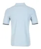 Crepe Pique Zip Neck Polo Shirt Light Smoke sold by RAGAZZI