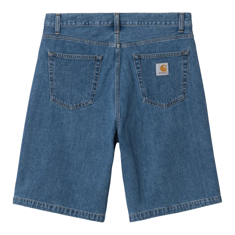 Landon Denim Short Blue Heavy Stone Washed sold by RAGAZZI