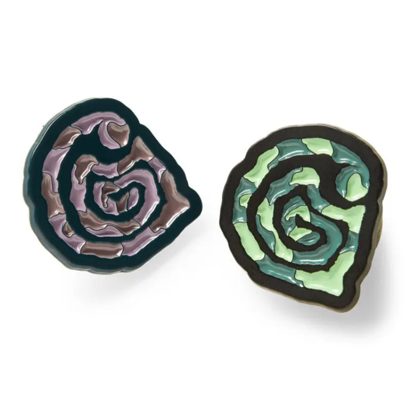 Helix Pins Set Purple/ Green sold by RAGAZZI