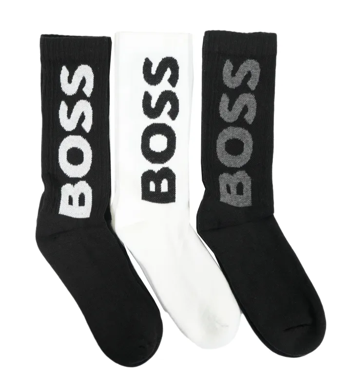 3 Pack RS Sport Socks White Black sold by RAGAZZI