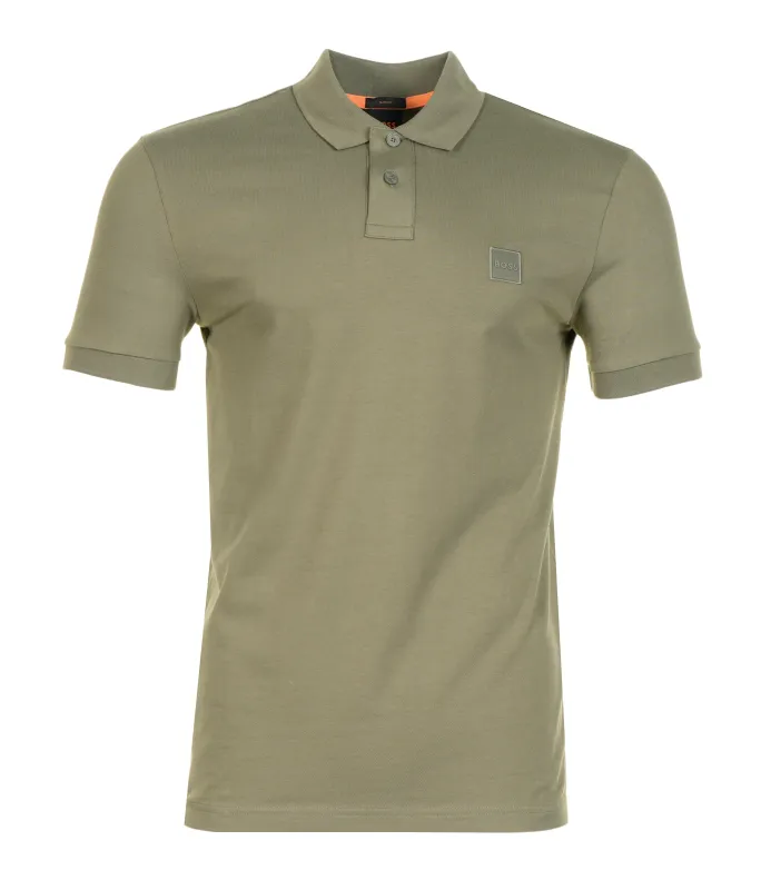 Passenger Short Sleeve Polo Shirt 342 Open Green sold by RAGAZZI