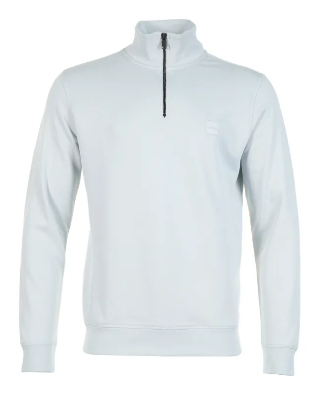 Zetrust Quarter Zip Sweatshirt Pastel Grey sold by RAGAZZI