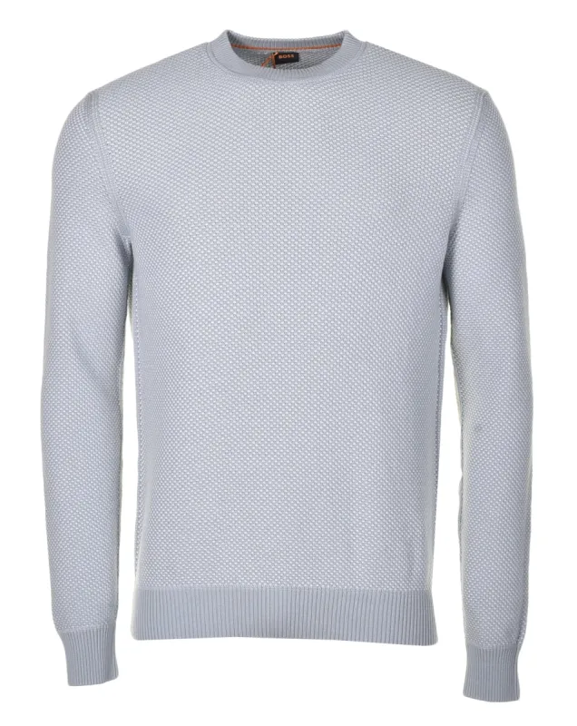 Keyrete Knitted Jumper Light Pastel Grey sold by RAGAZZI