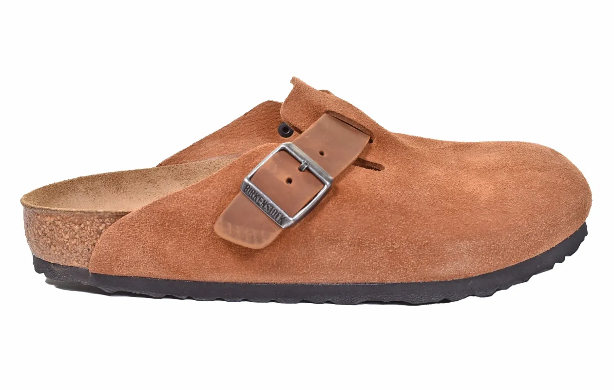 Boston Clogs BS Regular Fit Suede Cognac sold by RAGAZZI