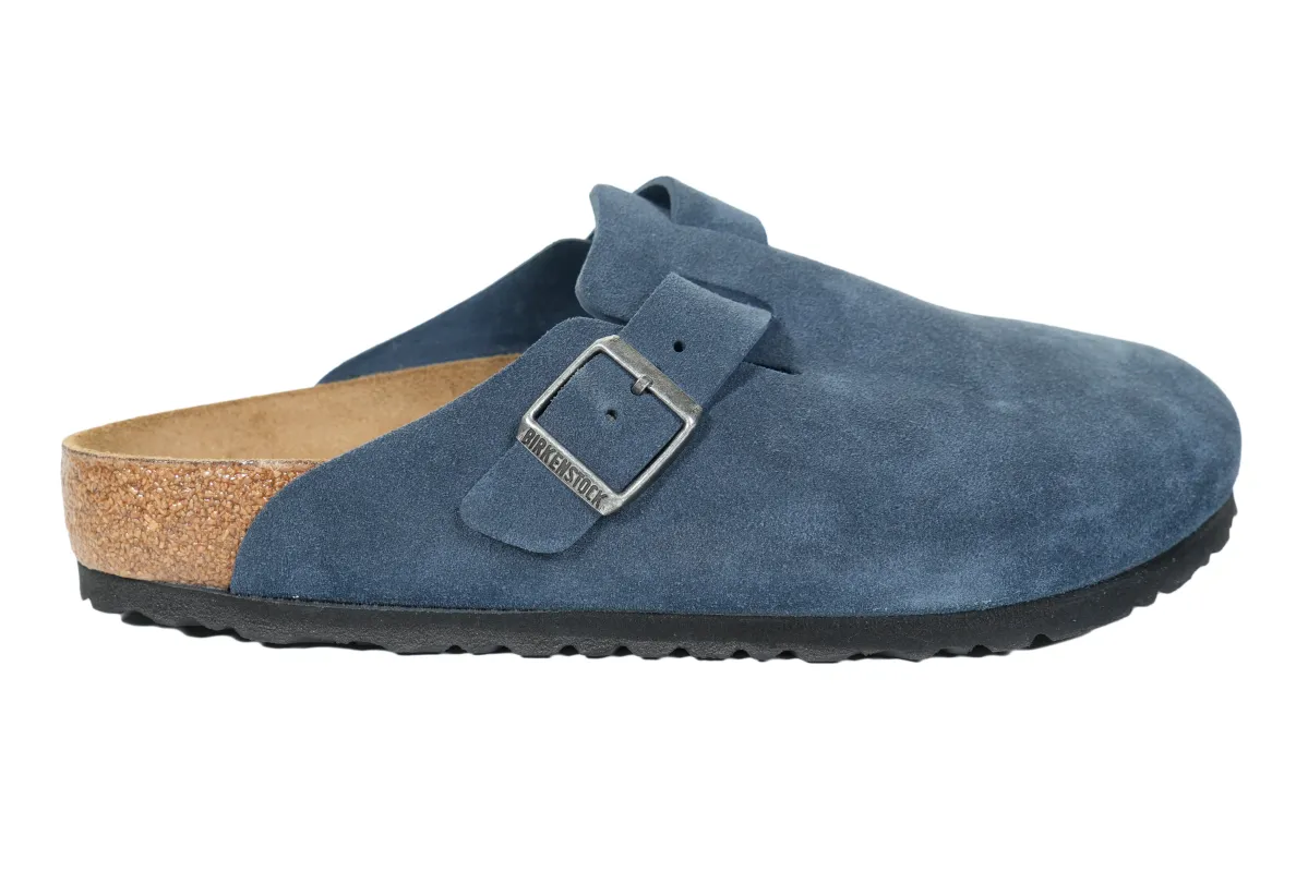 Boston LEVE BS Clogs Regular Fit Suede New Navy sold by RAGAZZI