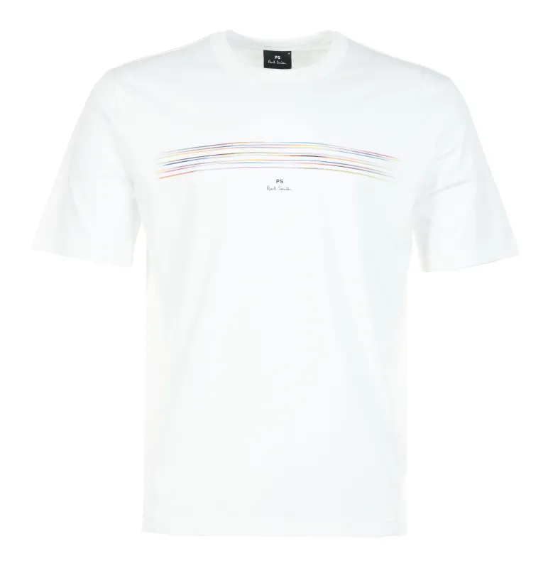 Casual Fit Short Sleeve T Shirt White Stripe sold by RAGAZZI