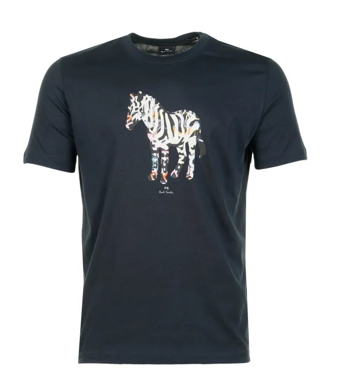 Regular Fit Zebra Large T Shirt 49 Very Dark Navy sold by RAGAZZI