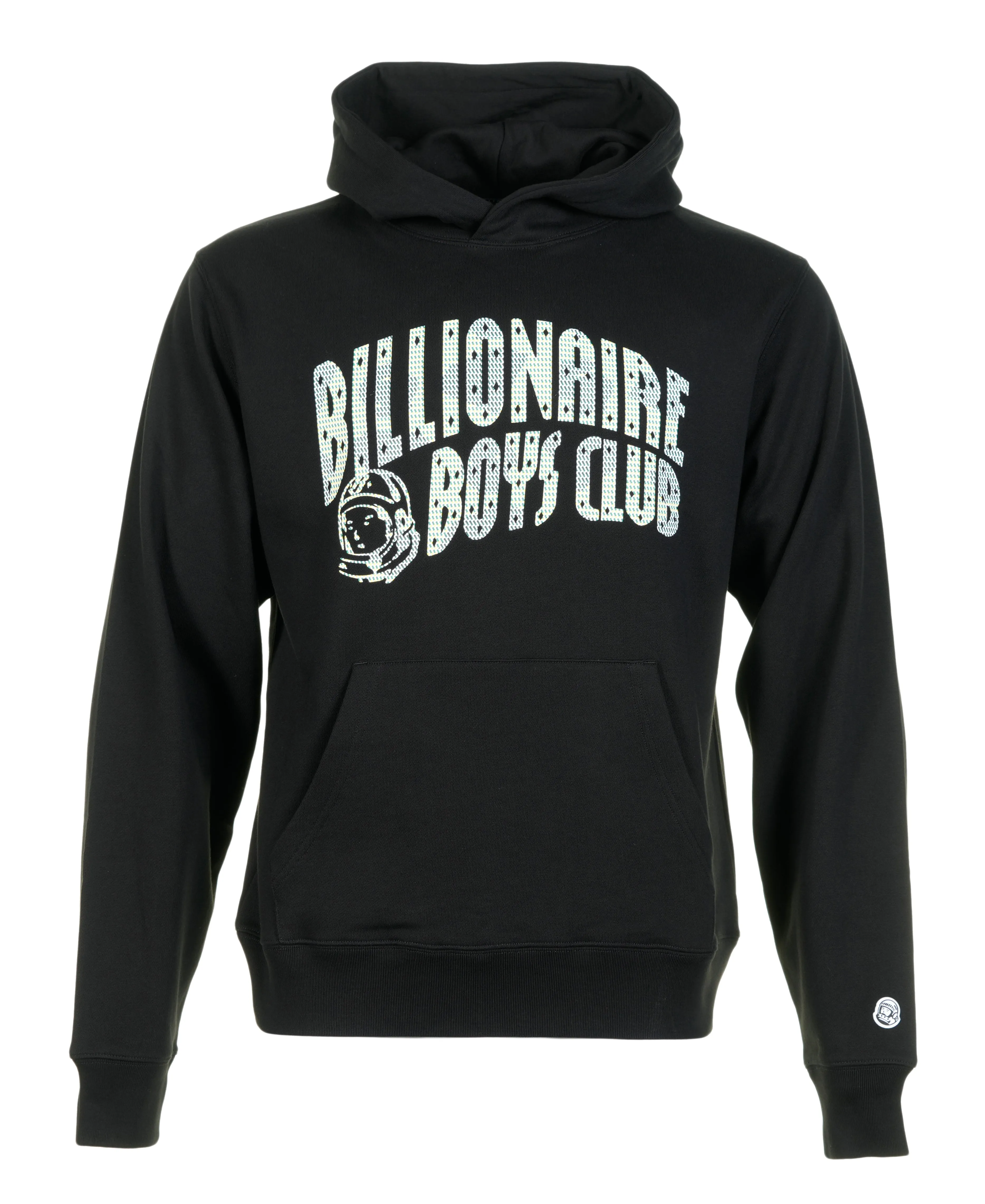 Tri tone Arch Logo Popover Hoody Black sold by RAGAZZI