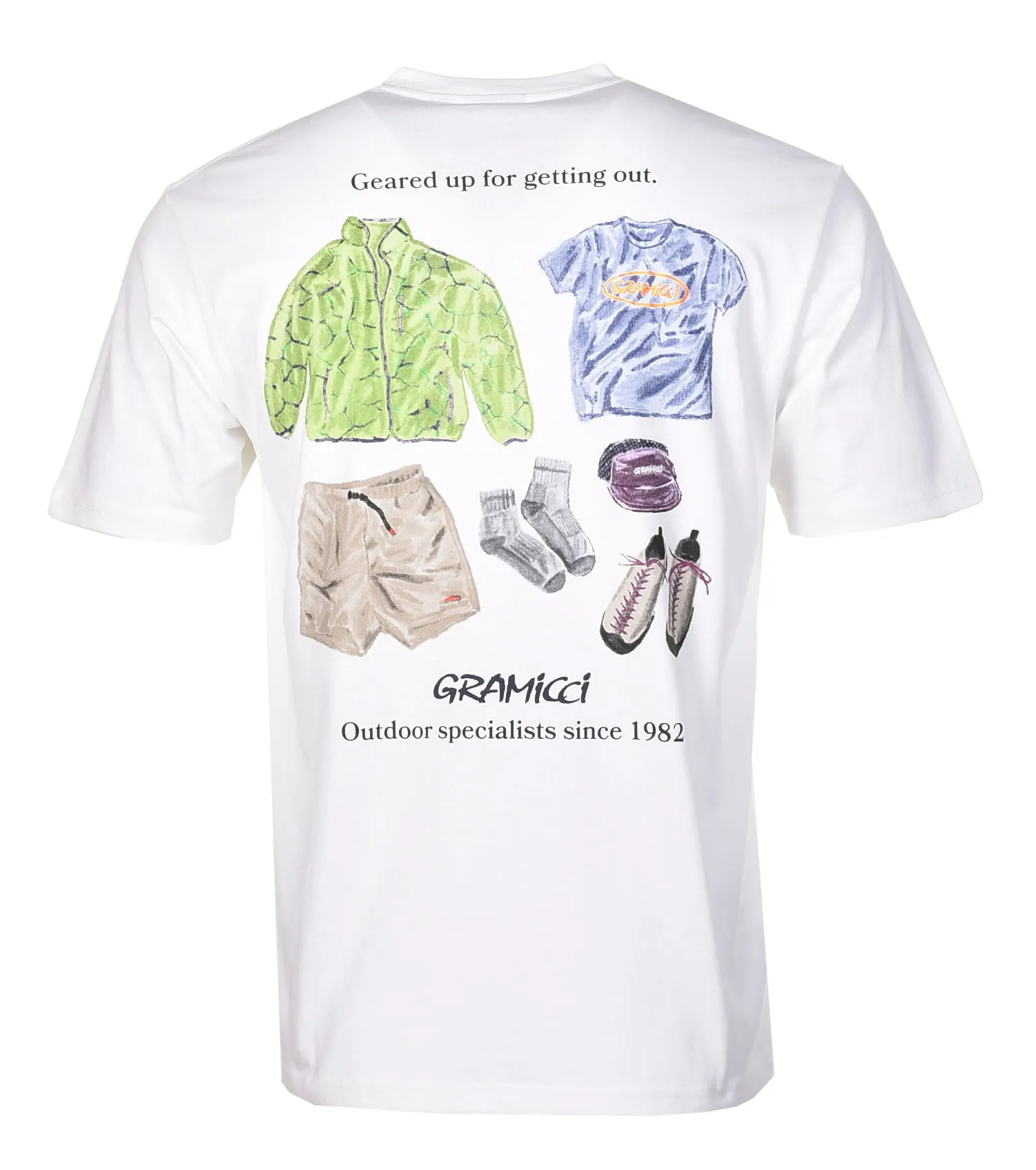 Geared Up Tee White sold by RAGAZZI product image thumbnail 2