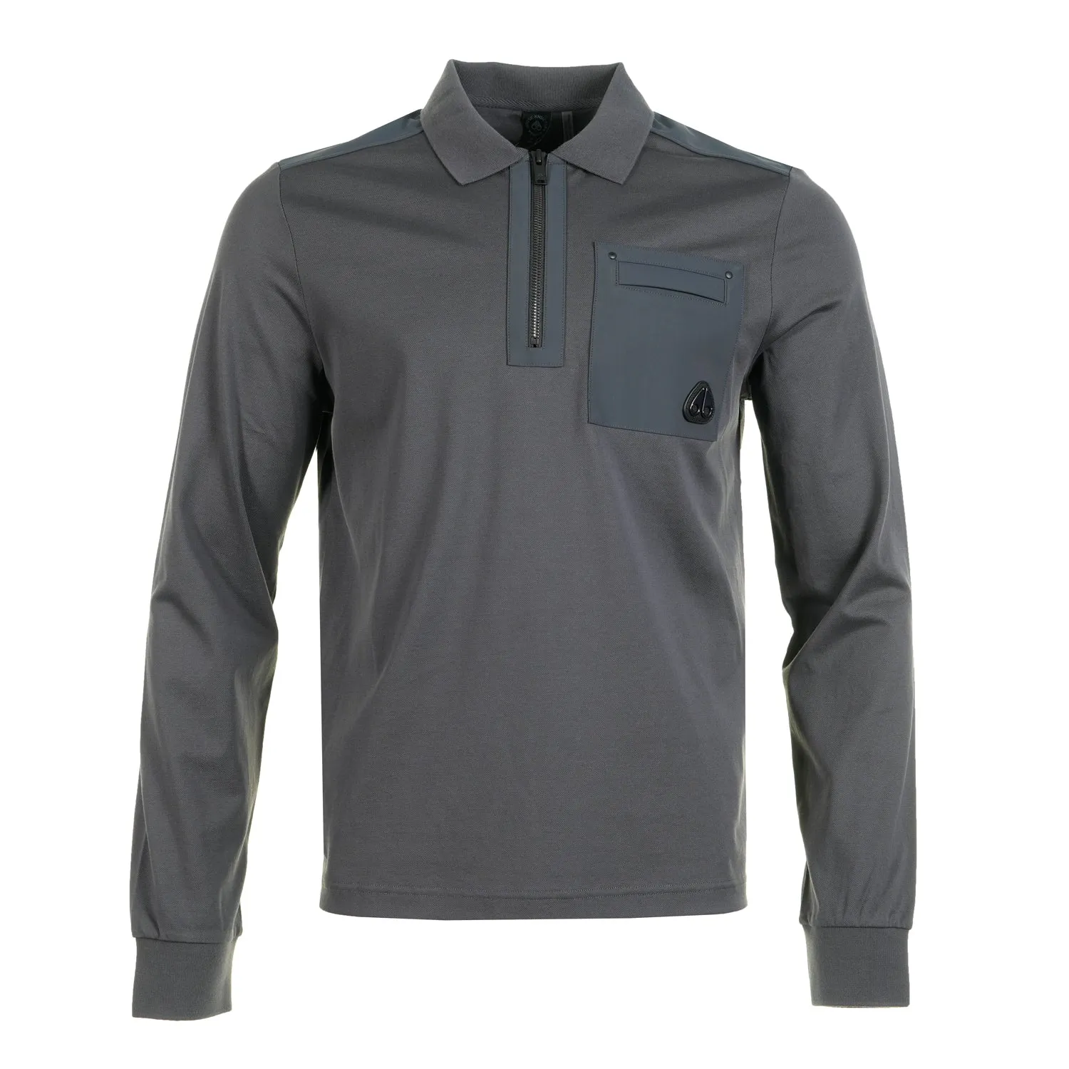 Long Sleeve Dalon Polo Shirt Cement sold by RAGAZZI