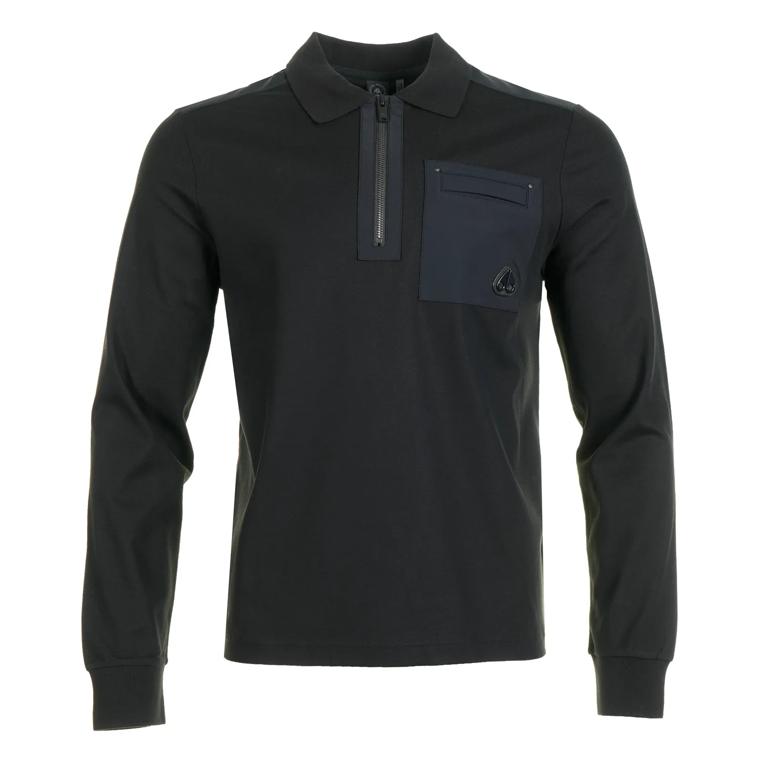 Long Sleeve Dalon Polo Shirt Black sold by RAGAZZI