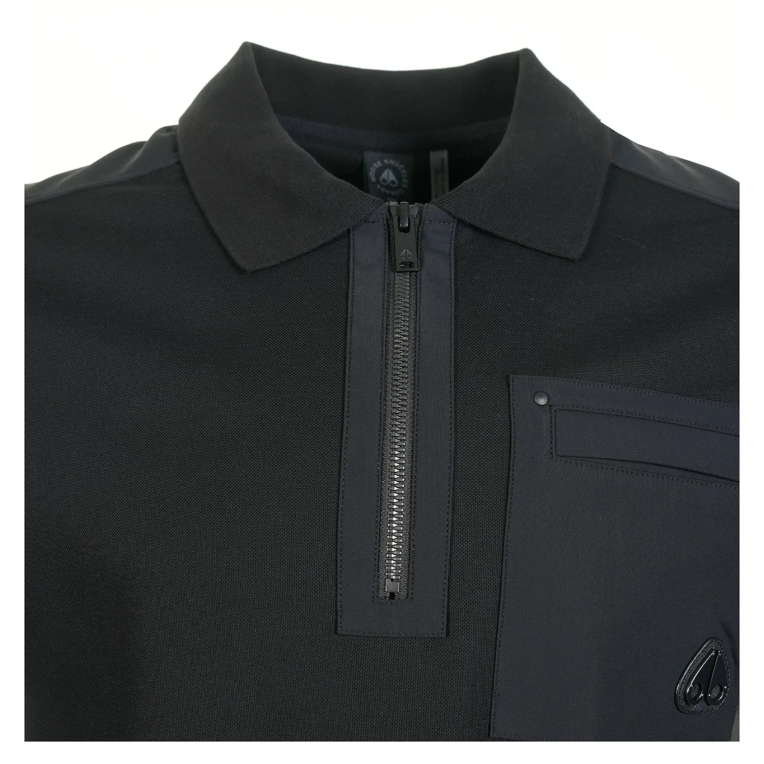 Long Sleeve Dalon Polo Shirt Black sold by RAGAZZI product image thumbnail 3