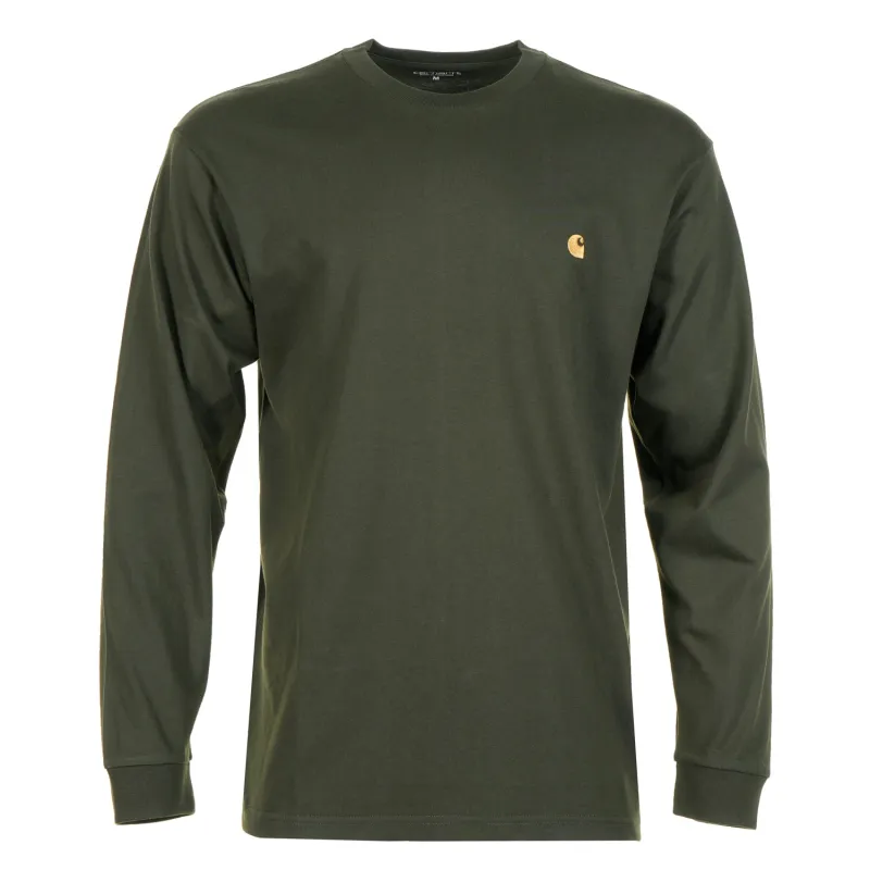 Long Sleeve Chase T Shirt Olive Gold sold by RAGAZZI