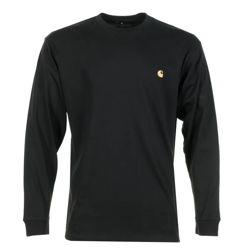 Long Sleeve Chase T Shirt Black Gold sold by RAGAZZI