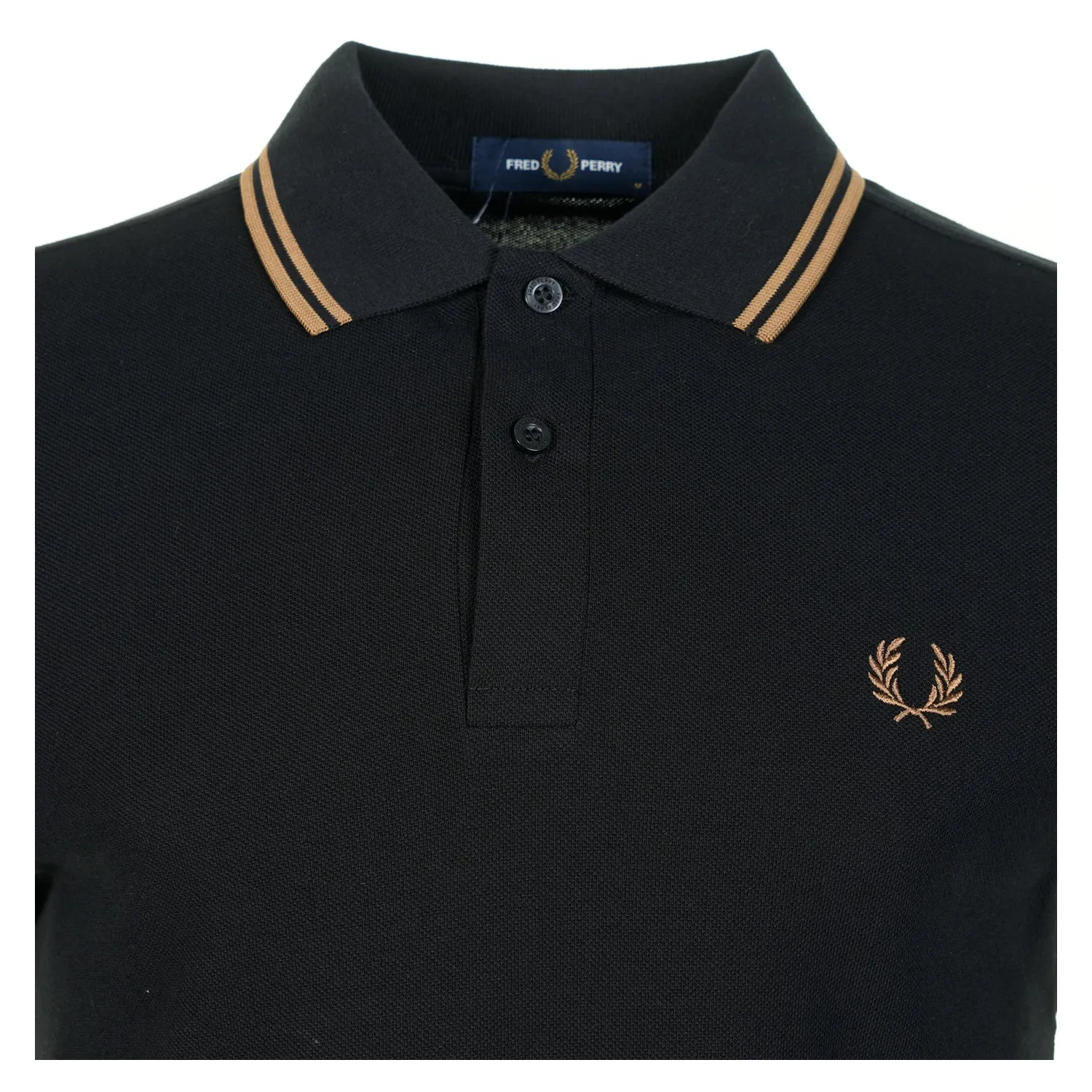 Short Sleeve Twin Tipped Polo Shirt Black Shadedstone sold by RAGAZZI product image thumbnail 3