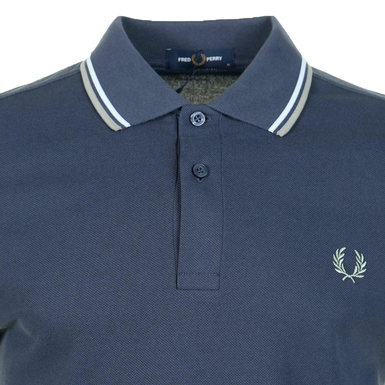 Short Sleeve Twin Tipped Polo Shirt Dark Airforce Bayleaf sold by RAGAZZI product image thumbnail 3