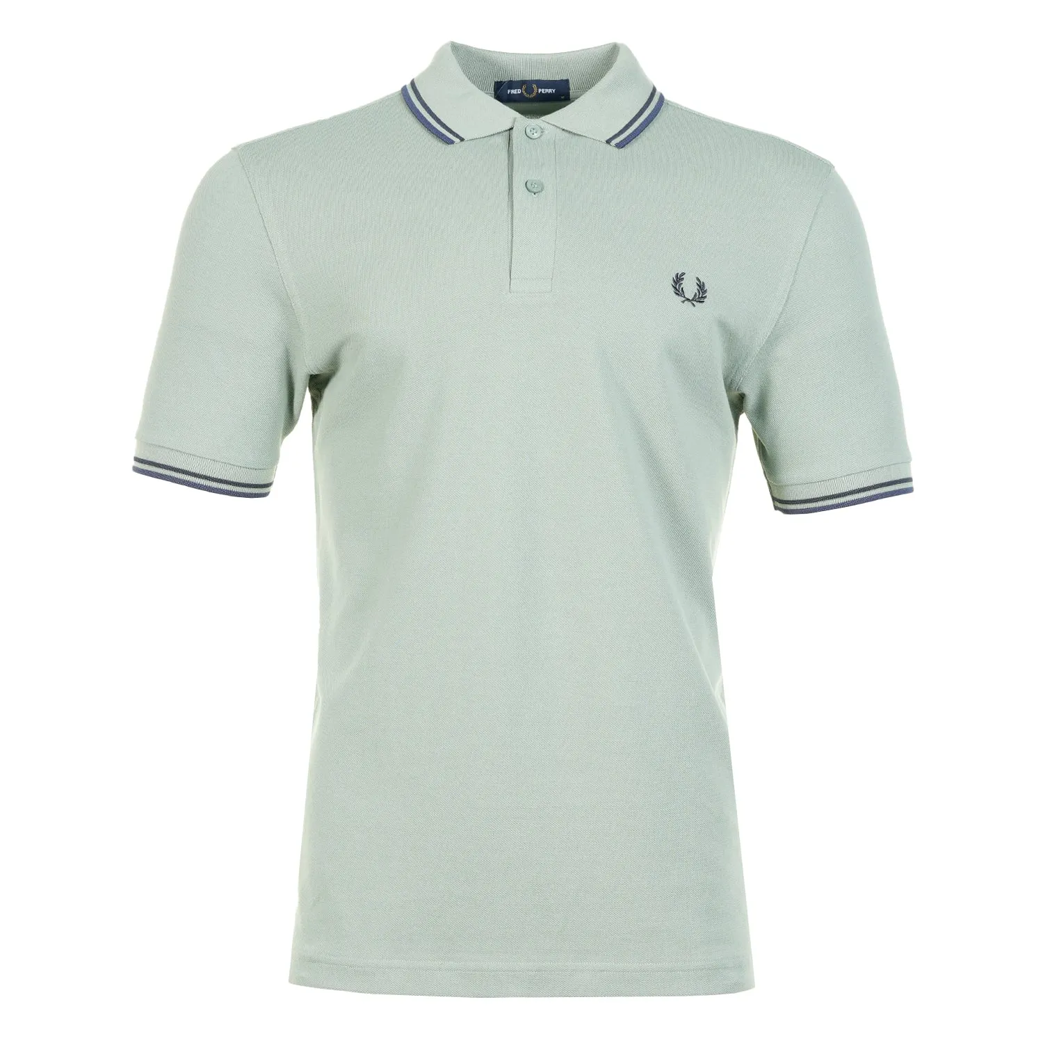 Short Sleeve Twin Tipped Polo Shirt Bayleaf Dark Airforce sold by RAGAZZI