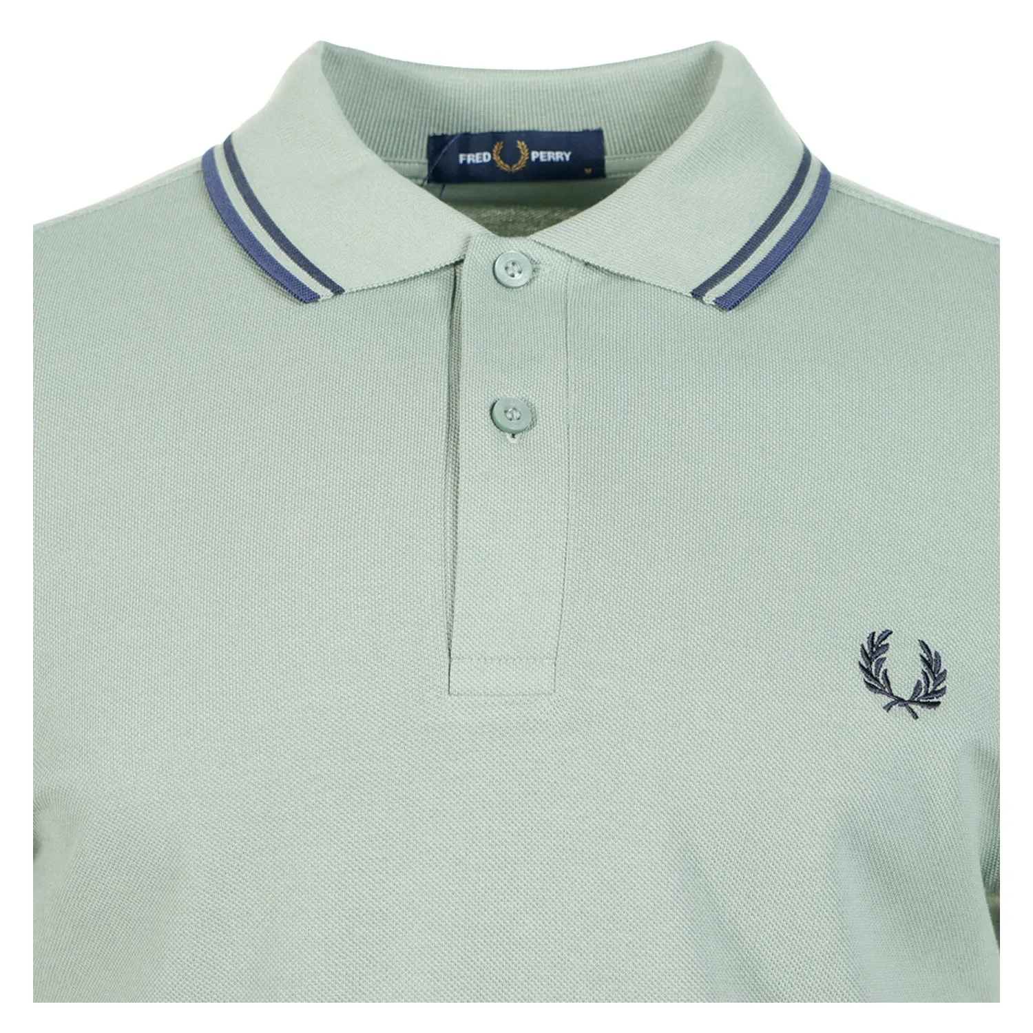Short Sleeve Twin Tipped Polo Shirt Bayleaf Dark Airforce sold by RAGAZZI product image thumbnail 3