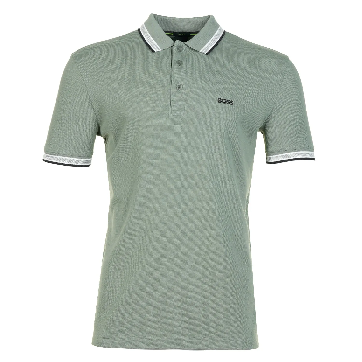 Paddy Short Sleeve Polo Shirt 359 Open Green sold by RAGAZZI