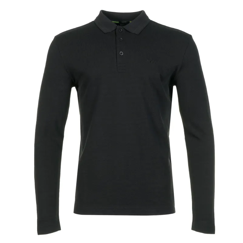 Plisy Long Sleeve Polo Shirt 009 Black sold by RAGAZZI