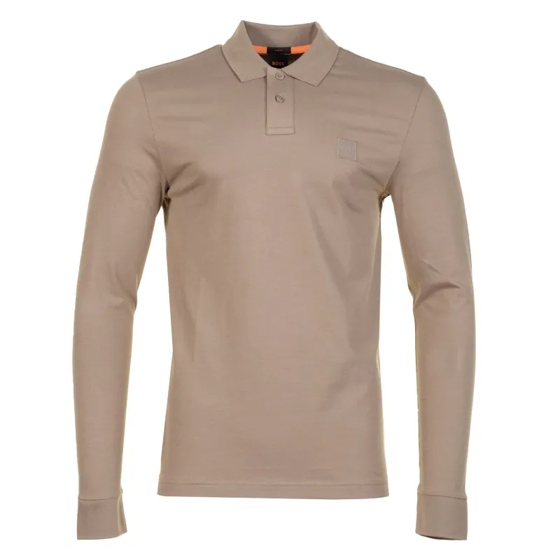 Passerby Long Sleeve Polo Shirt 346 Open Green sold by RAGAZZI