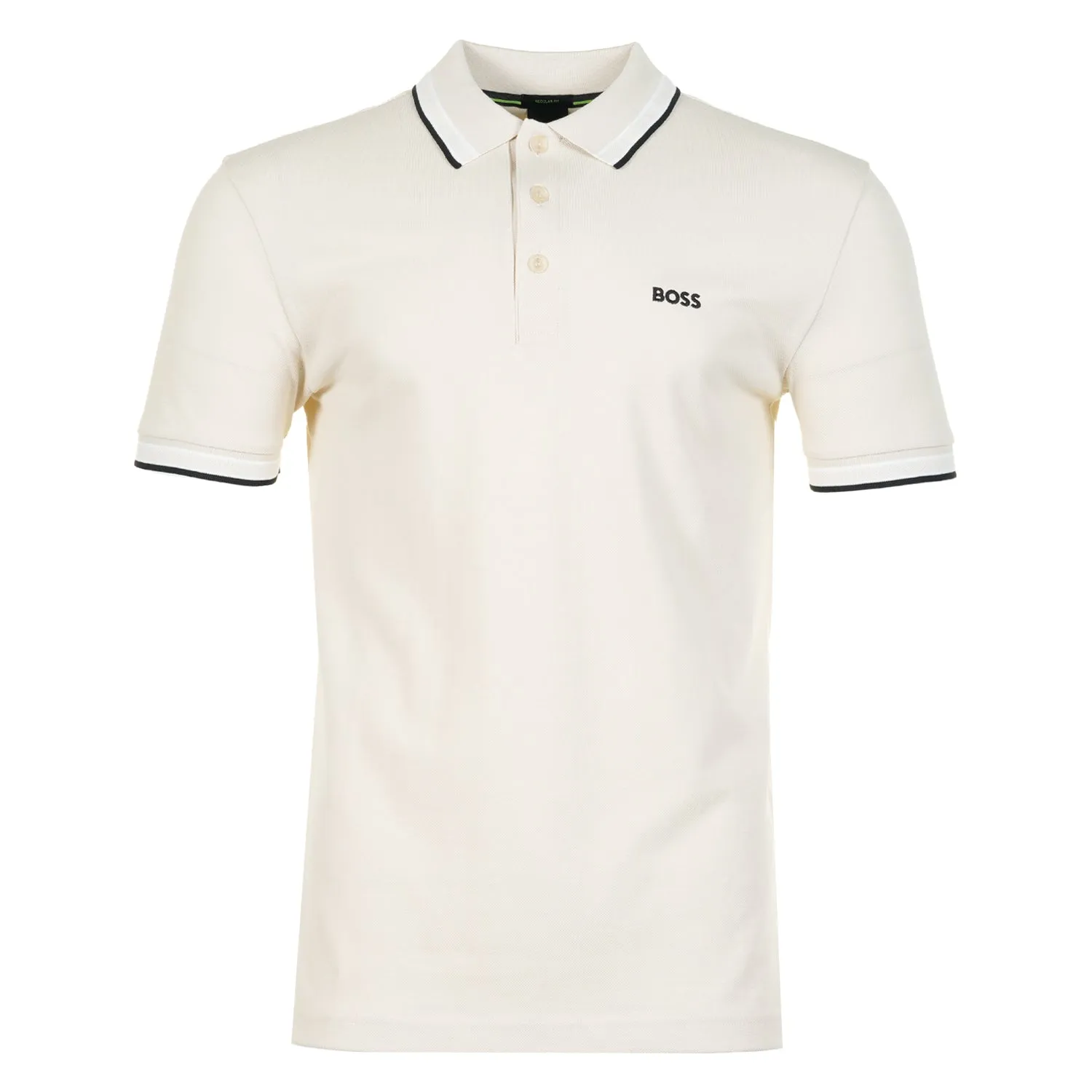 Paddy Short Sleeve Polo Shirt 133 Open White sold by RAGAZZI