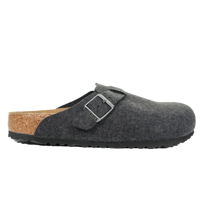 Boston BS Clogs Regular Fit Anthracite Wool sold by RAGAZZI