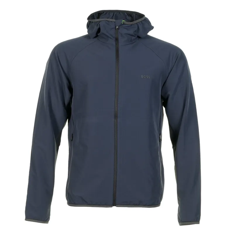 L Commuter Hooded Track Jacket Dark Blue sold by RAGAZZI