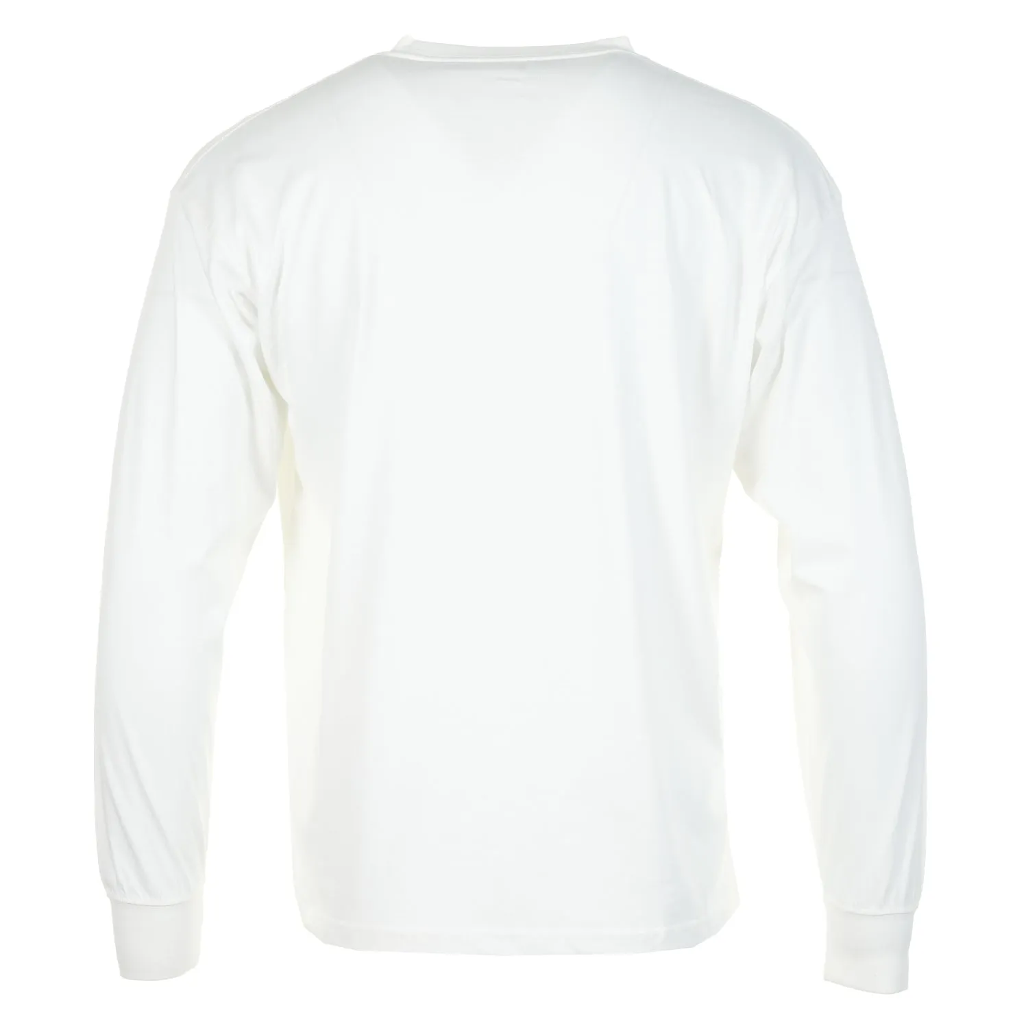 Soft Cotton Relaxed Fit Logo Long Sleeve T Shirt Off White sold by RAGAZZI product image thumbnail 2