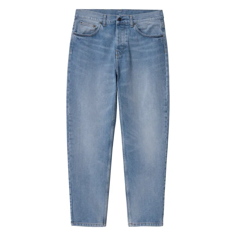 Newel Pant Maitland Denim Blue Light Used Wash sold by RAGAZZI