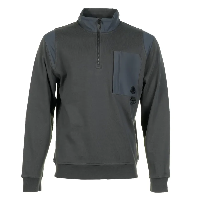 Dalon Quarter Zip Sweatshirt Cement sold by RAGAZZI