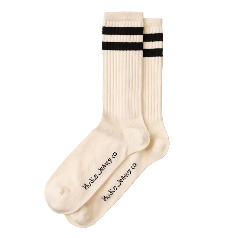 Amundsson Sport Socks Off White Navy sold by RAGAZZI