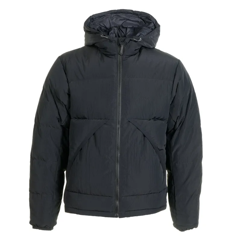 Down Puffer Hooded Jacket Black made by Gramicci