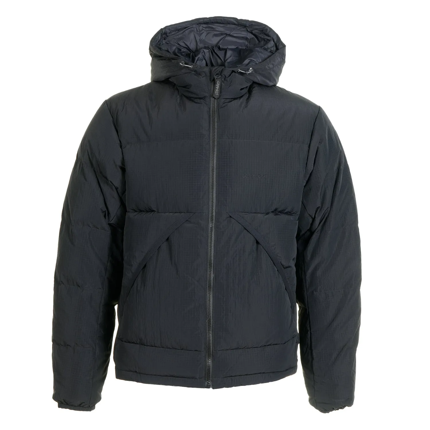 Down Puffer Hooded Jacket Black sold by RAGAZZI