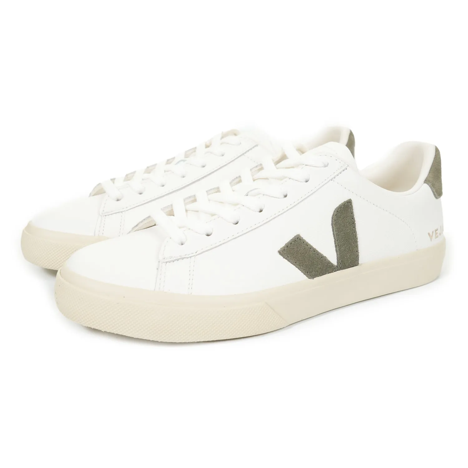 Campo Leather Trainers Extra White Khaki sold by RAGAZZI product image thumbnail 2