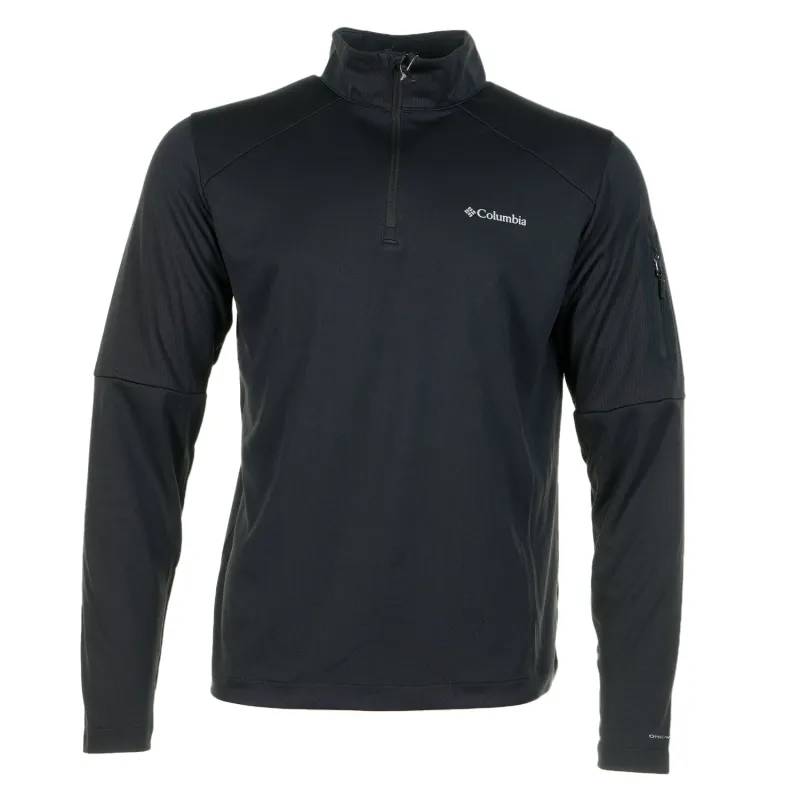 Long Sleeve Tech Knit 1/4 Zip Black sold by RAGAZZI