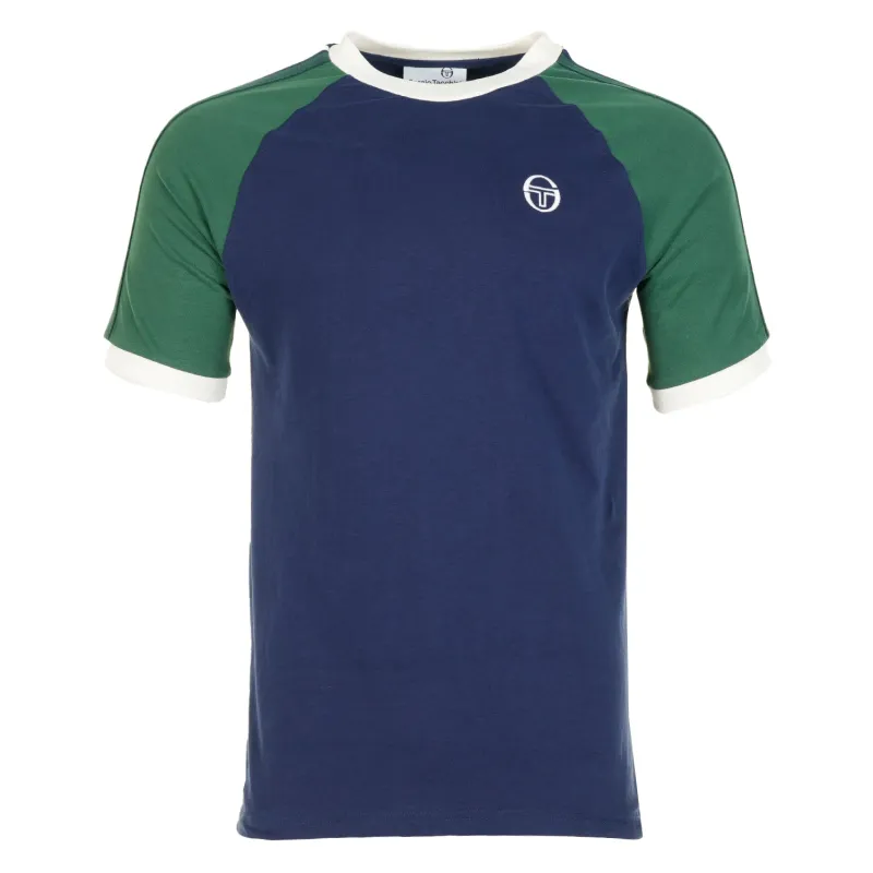 Short Sleeve Hadow Ringer T Shirt Maritime Blue Eden sold by RAGAZZI