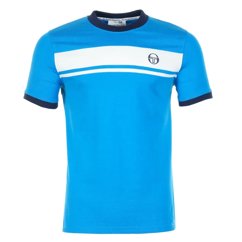 Short Sleeve Master Tee Directoire Blue White Maritime Blue sold by RAGAZZI