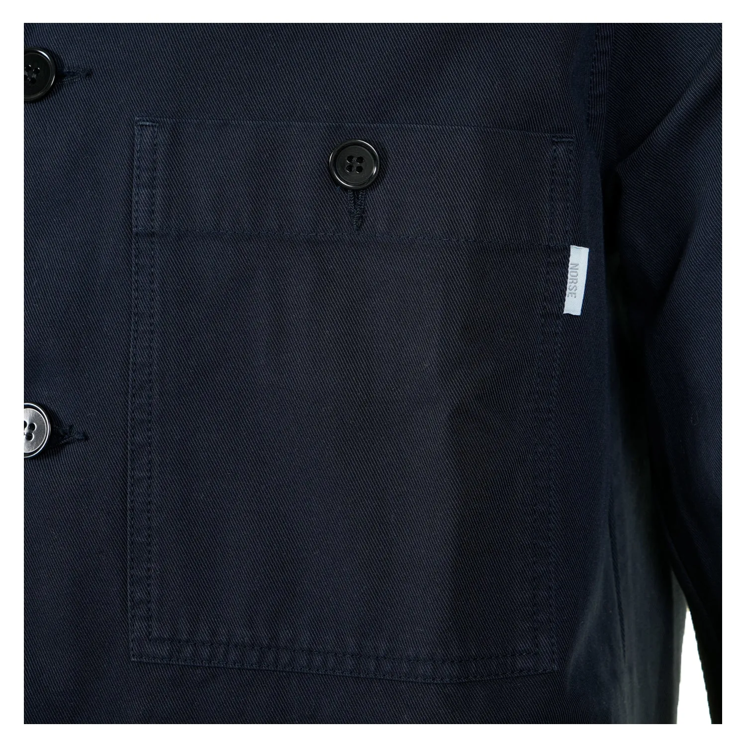 Norse Standard Twill Overshirt Dark Navy sold by RAGAZZI product image thumbnail 4